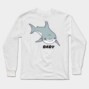 baba shark lovers shirt Long Sleeve T-Shirt